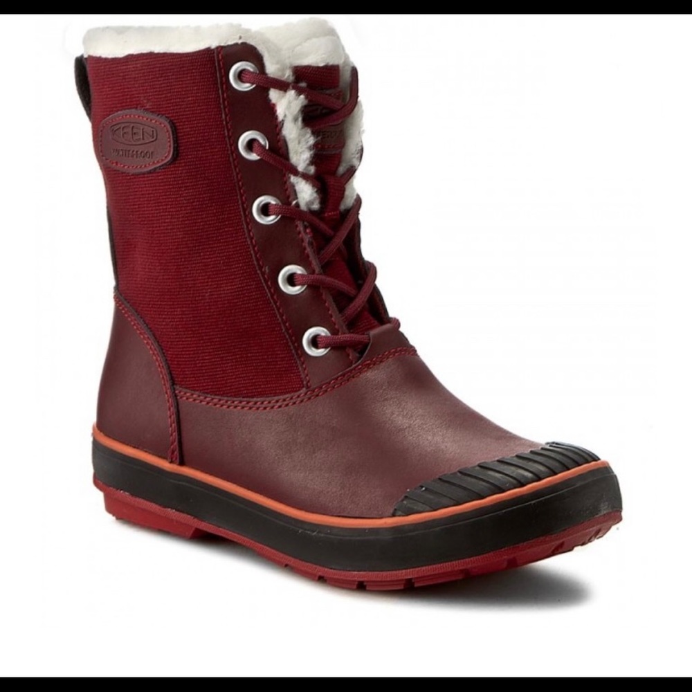 Keen Waterproof Red Winter Boot 8.5 M Zinfandel